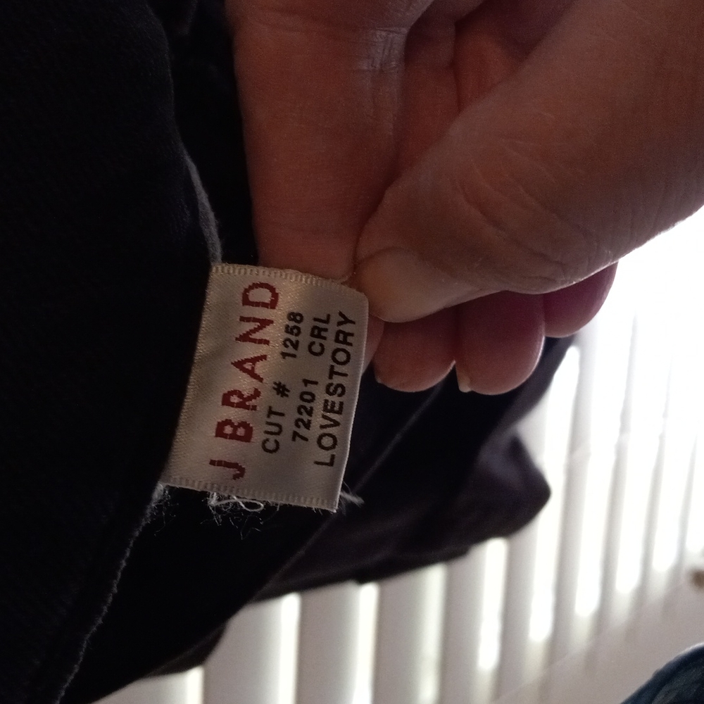 J Brand LoveStory Wide Leg Jeans, Dark Wash, Size 30.